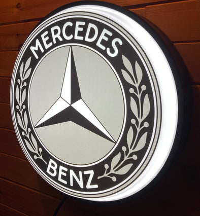 Mercedes Benz 18" Backlit Button Sign Design #W5148