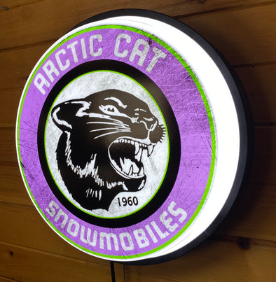 Arctic Cat 18" Backlit LED Button Sign Design #W5066