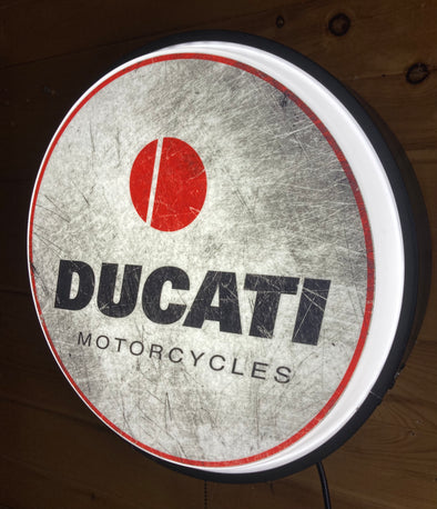Ducati Motorcycle 18" Backlit Button Sign Design #W5035