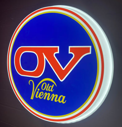 Old Vienna 18" Backlit LED Button Sign Design #W9021