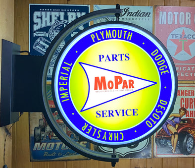 Mopar Historic 24” Rotating LED Lighted Sign Design #S7097
