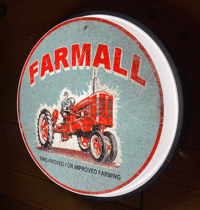 Farmall 18" Backlit LED Button Sign Design #W7198