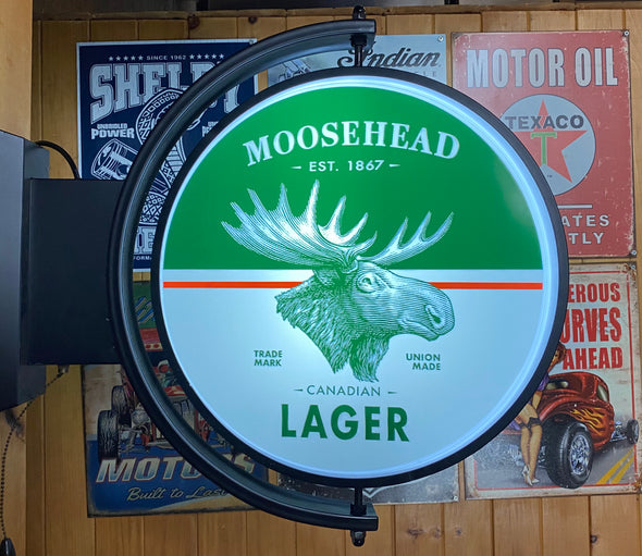Moosehead Beer 24" Rotating LED Sign Design #S7018