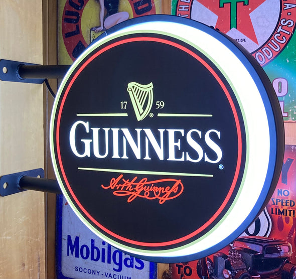 Guinness 20" LED Fixed Flange Sign Design #F5056