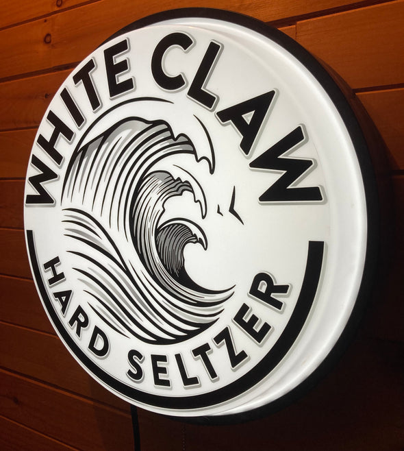 White Claw 30" Backlit LED Button Sign Design #BB7095