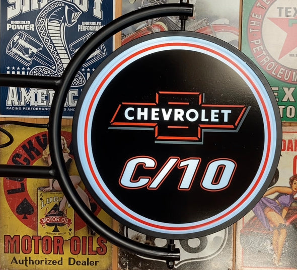 Chevy C/10 24" Pivoting Sign Design
