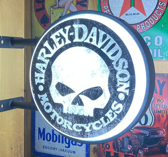 Harley Davidson 20" LED Fixed Flange Sign Design #F5036