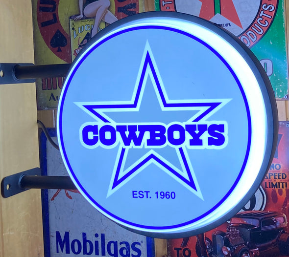 Dallas Cowboys 20” LED Fixed Flange Sign Design #F5070