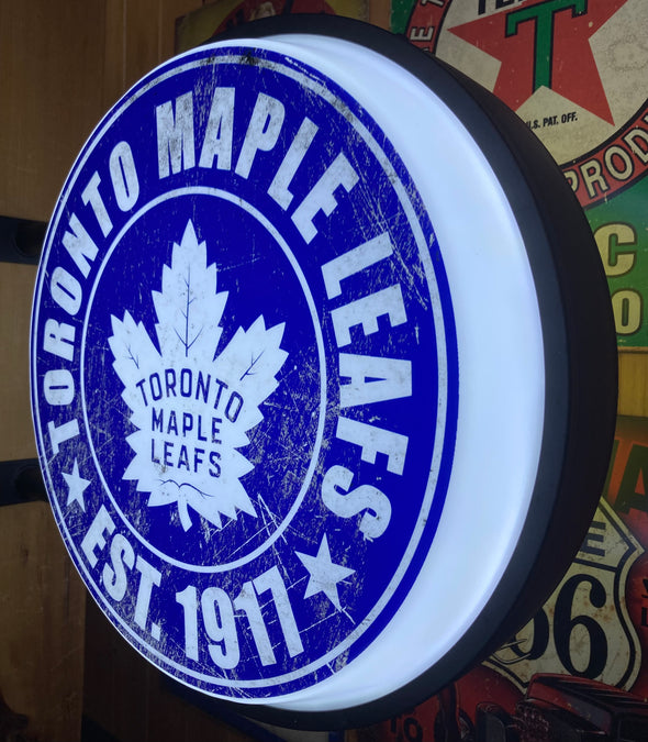 Vintage Toronto Maple Leafs 20" LED Fixed Flange Sign Design #F5127