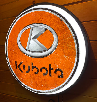 Kubota 18" Backlit LED Button Sign Design #W5034