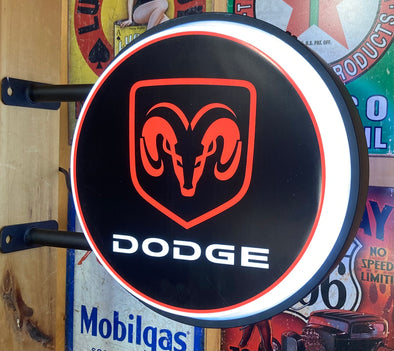Dodge 20" Fixed Flange Sign Design #F5027