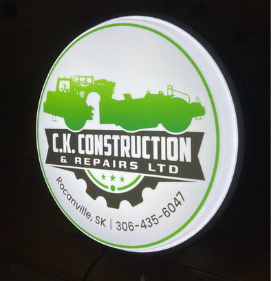 CK Construction 18" Backlit Button